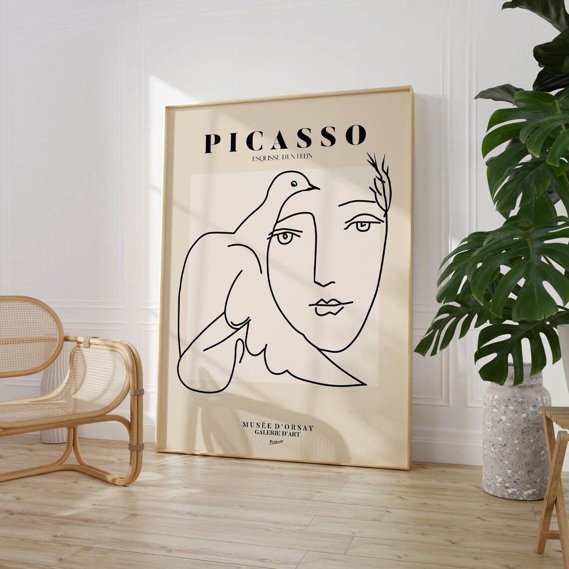 Picasso Exhibition, Vintage Minimalist Art Print - Image 2