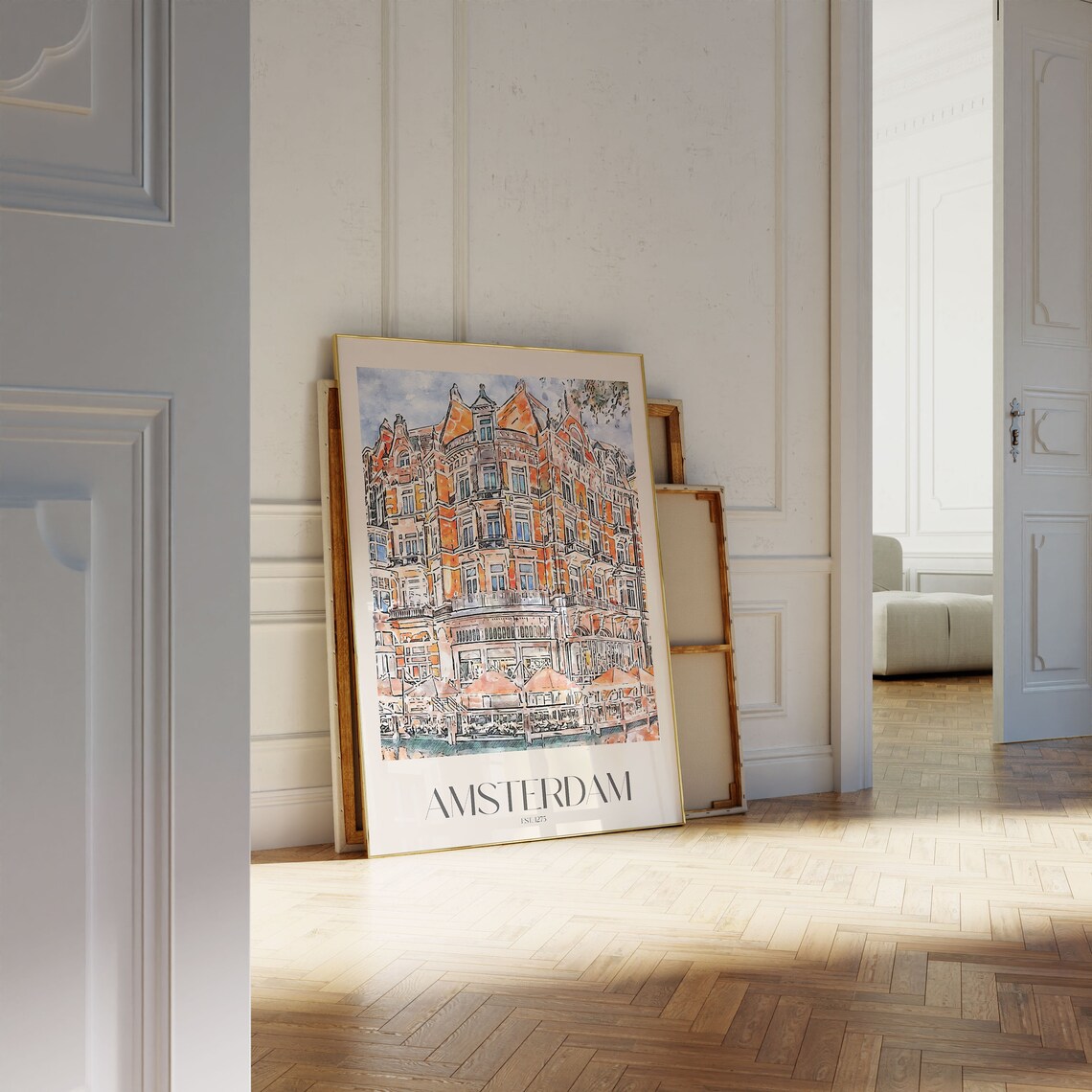 Amsterdam Travel Poster, Netherlands Wall Decor - Image 3