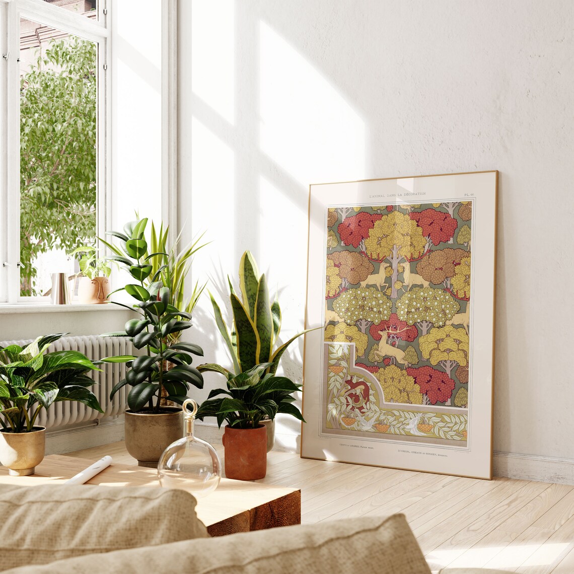 Vintage Art Nouveau Exhibition Poster, Minimalist Gift - Image 3