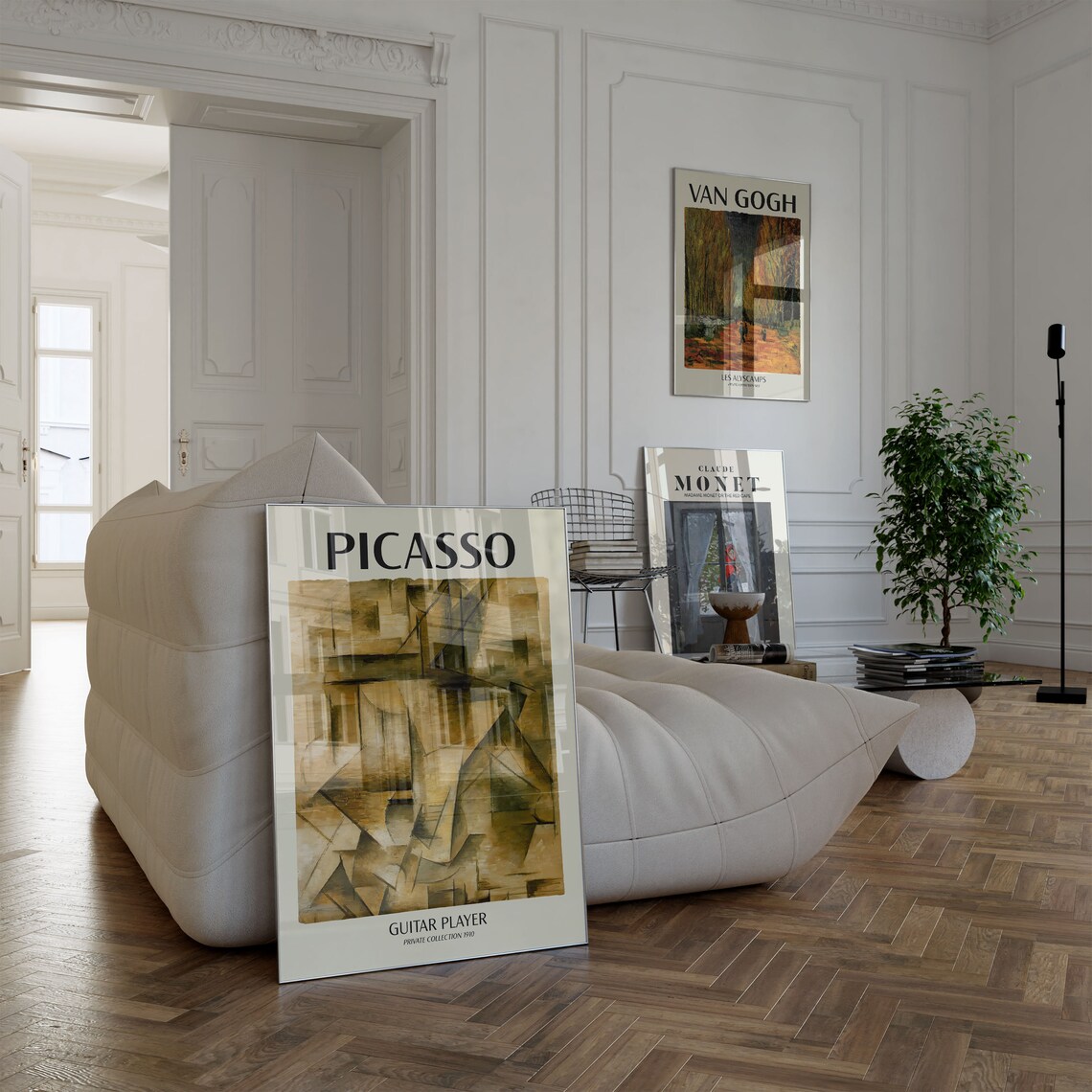 Picasso Exhibition Abstract Vintage Minimalist Art Print - Image 2