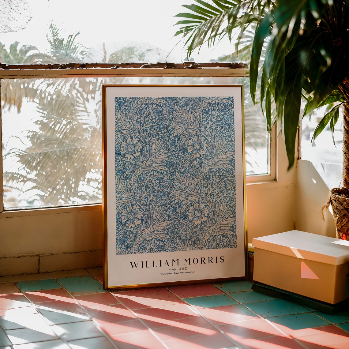 William Morris Exhibition, Vintage Minimalist Poster Print - Image 3
