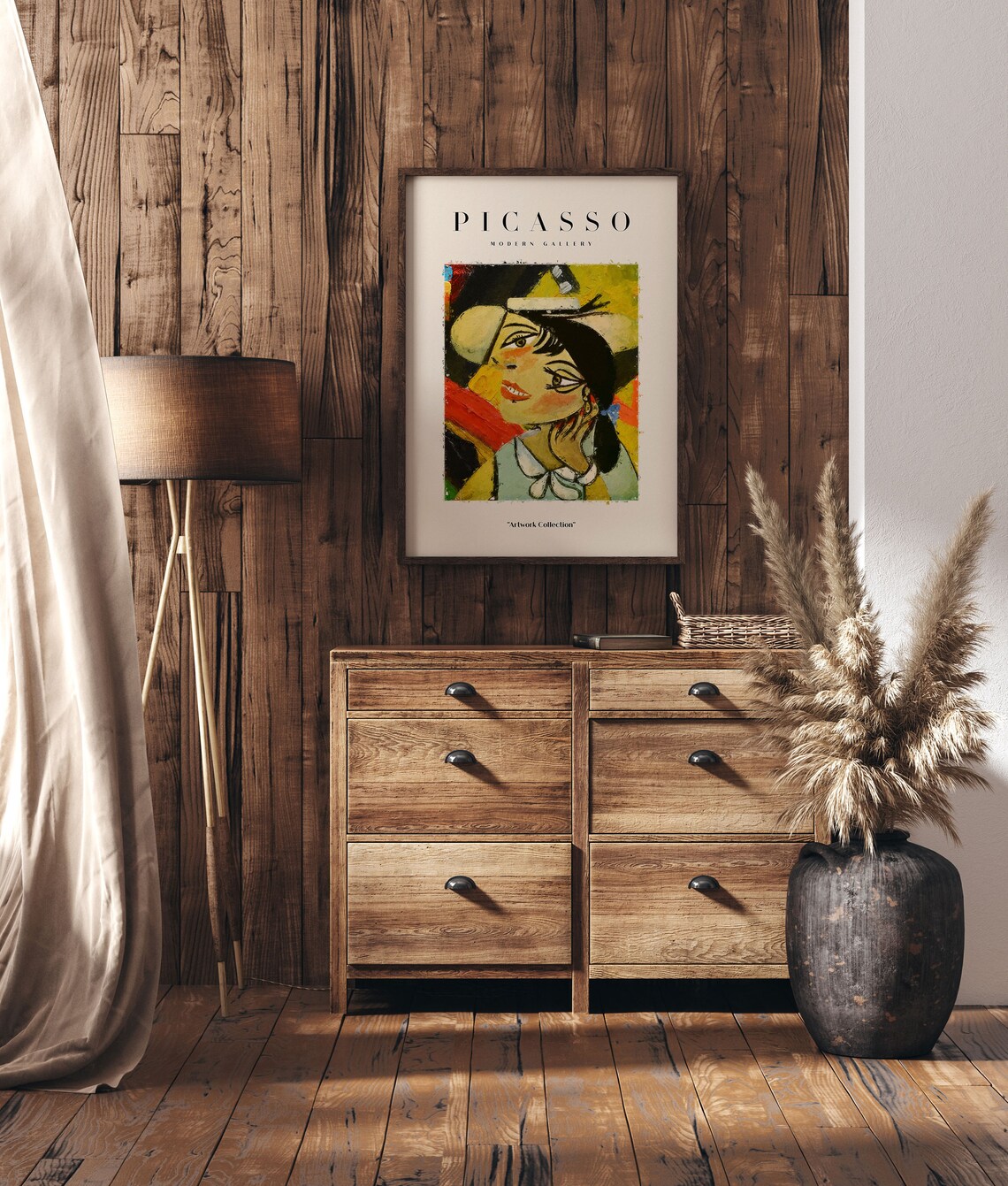 Picasso Cubist Woman Portrait Modern Gallery Exhibition Art Poster - Image 3