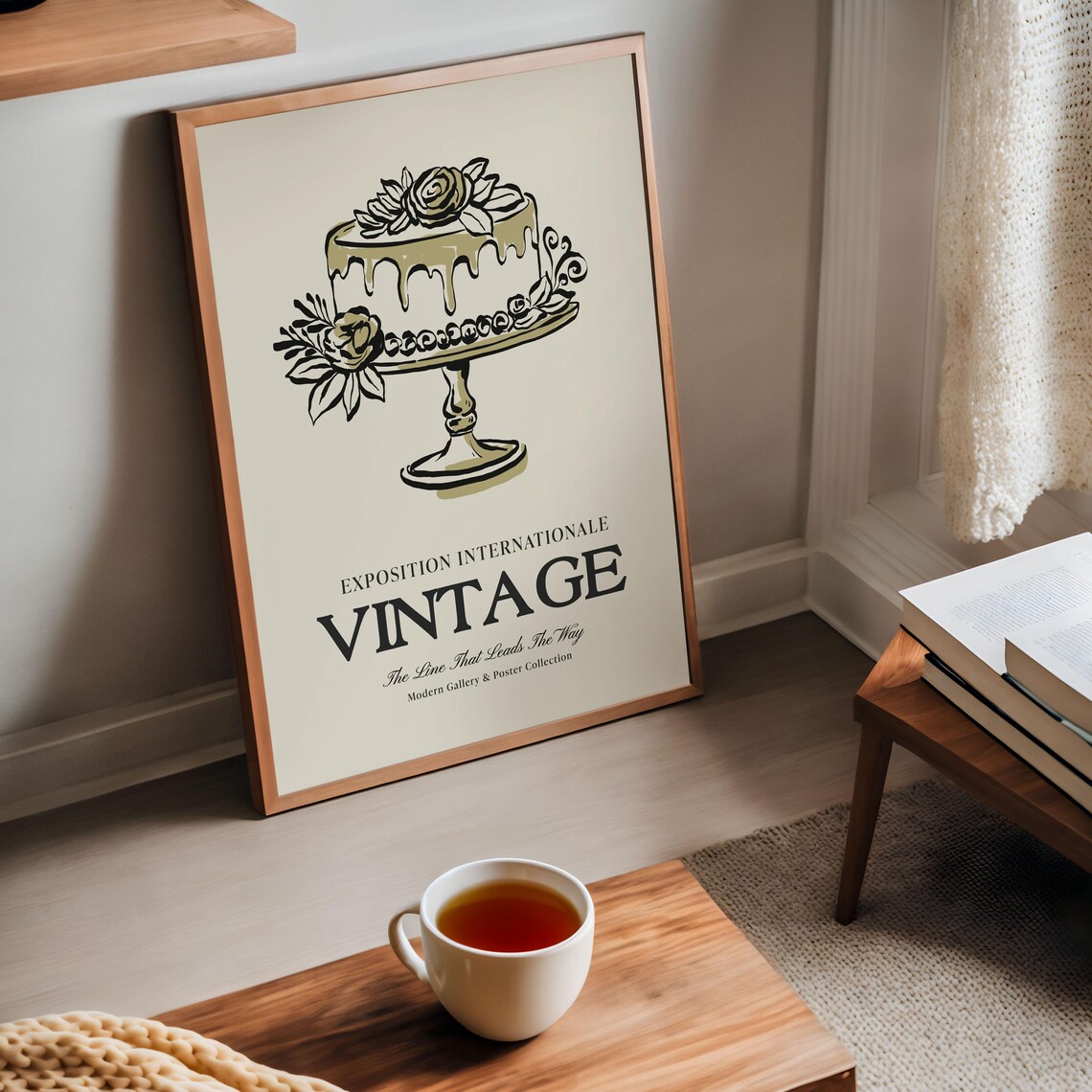 Vintage Boho Gallery Poster, Retro Kitchen Decor - Image 4