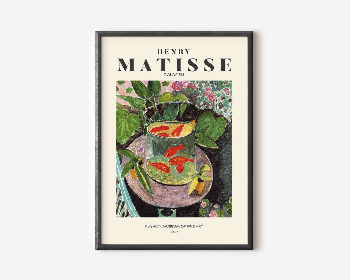 Henri Matisse Exhibition Poster, Floral Garden Scenery - Image 4