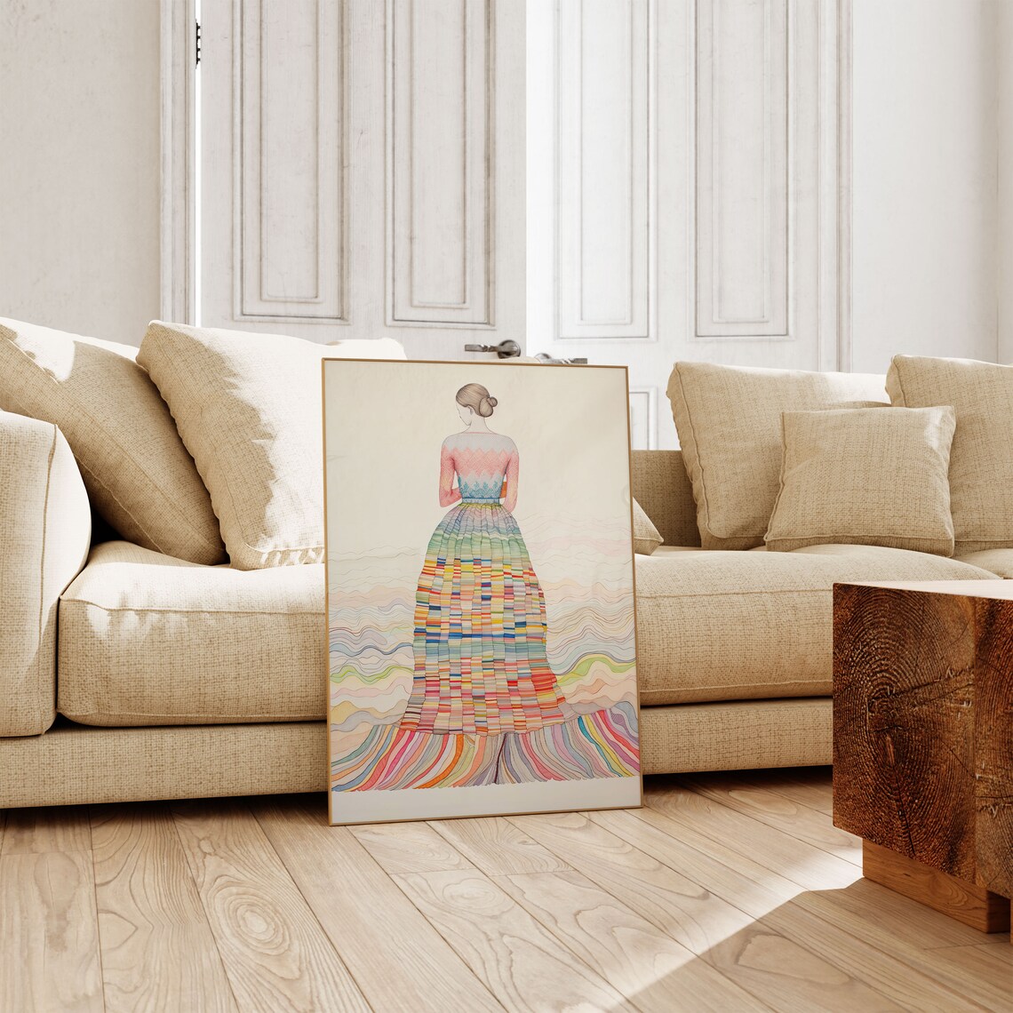Colorful Eclectic Boho Wall Art, Gift For Friend - Image 3