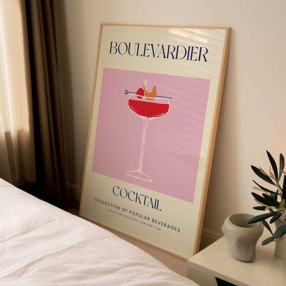 Boulevardier Cocktail, Vintage New York Art Print - Image 4