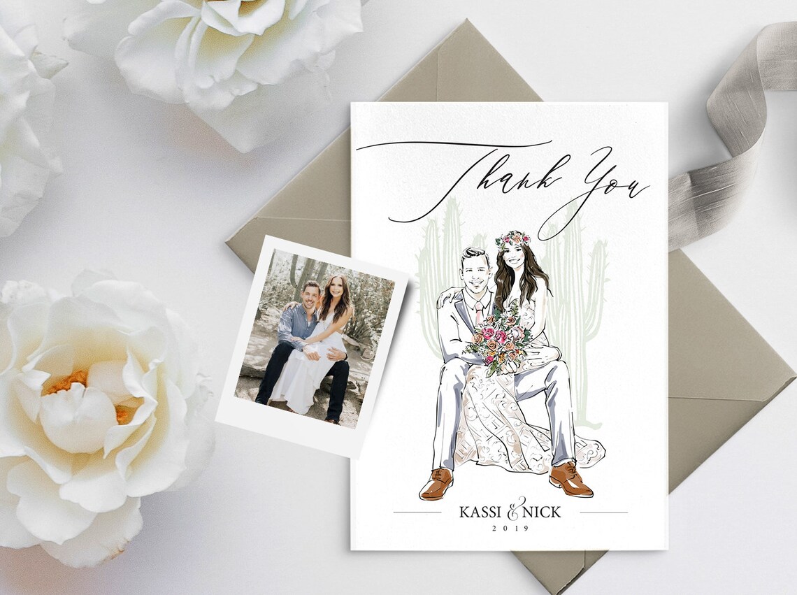 Custom Wedding Couple Portrait Watercolor Art Print