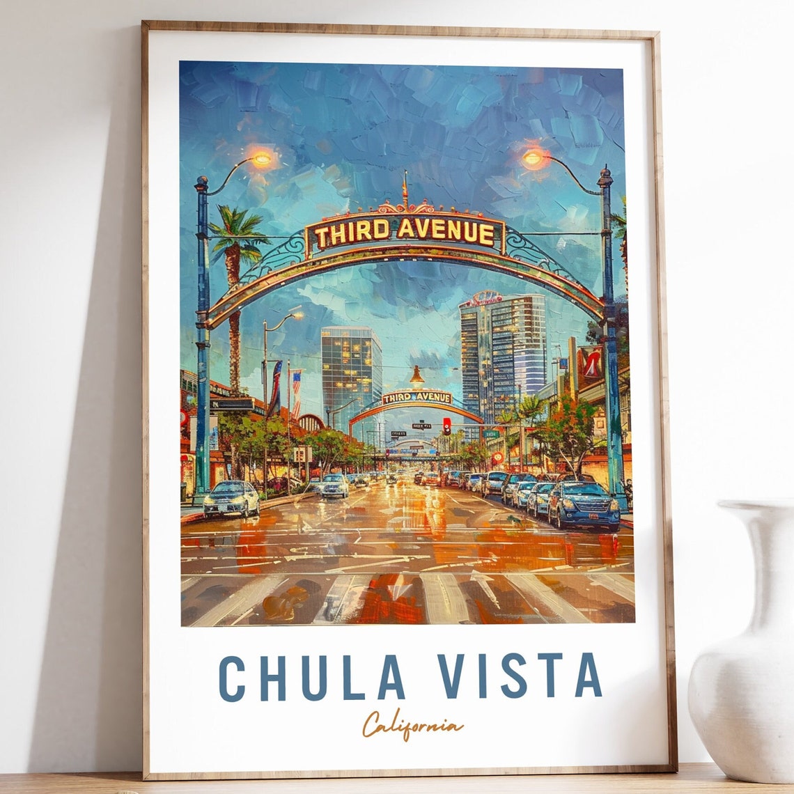 Chula Vista Travel Poster Chula Vista Wall Art Chula Vista Print Chula Vista Travel Gift City Art Usa Wall Art Travel Home Decor