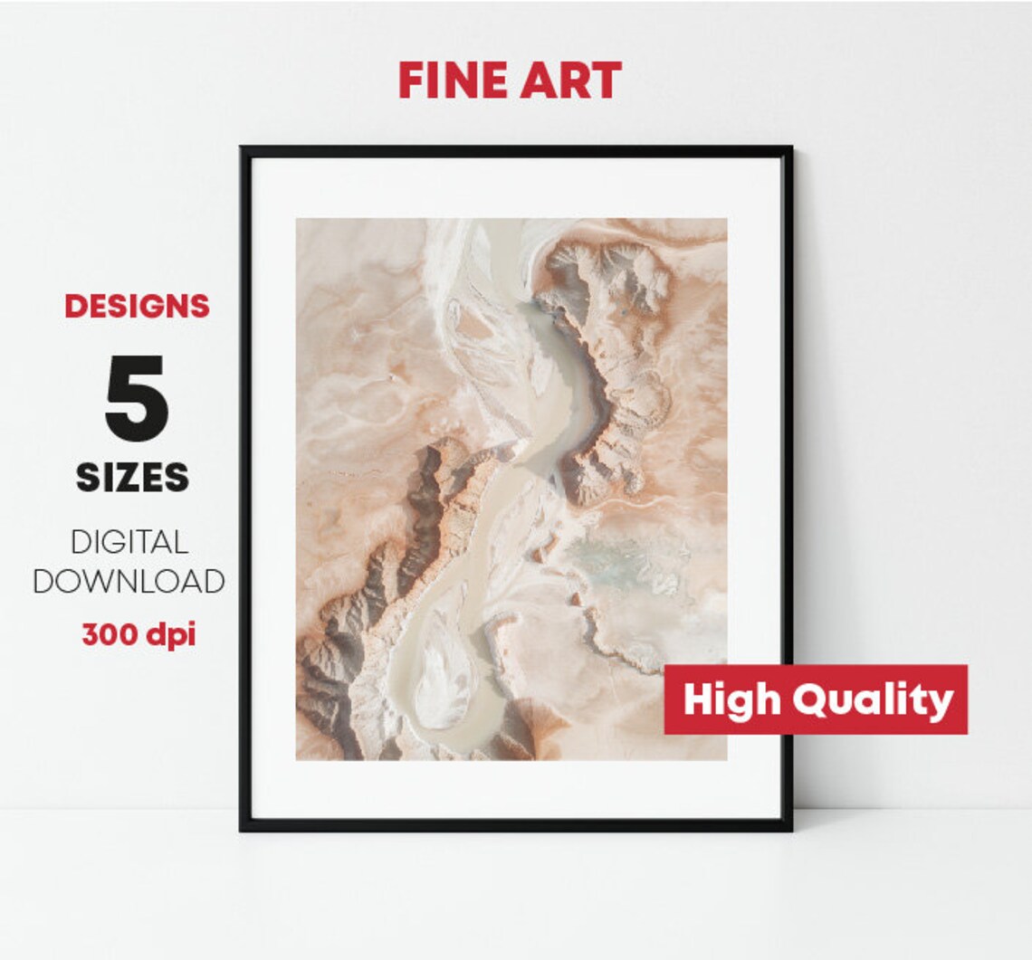 Desert Texture Travel Photography Wall Art Natural Landscape Image Modern And Elegant Decor - Image 2