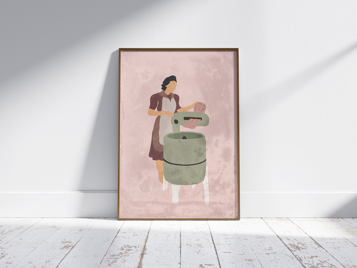 Susie Homemaker Laundry Room Vintage Wall Art - Image 2