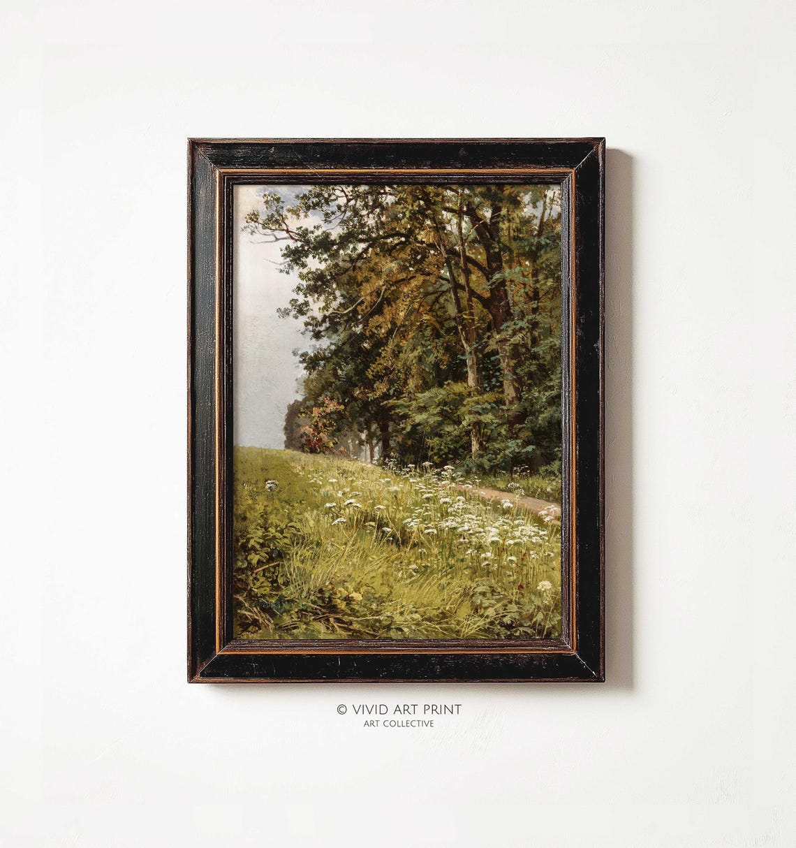 Forest Trail Vintage Landscape Art Antique Meadow Countryside Home Decor Vivid Art Print Vs 334