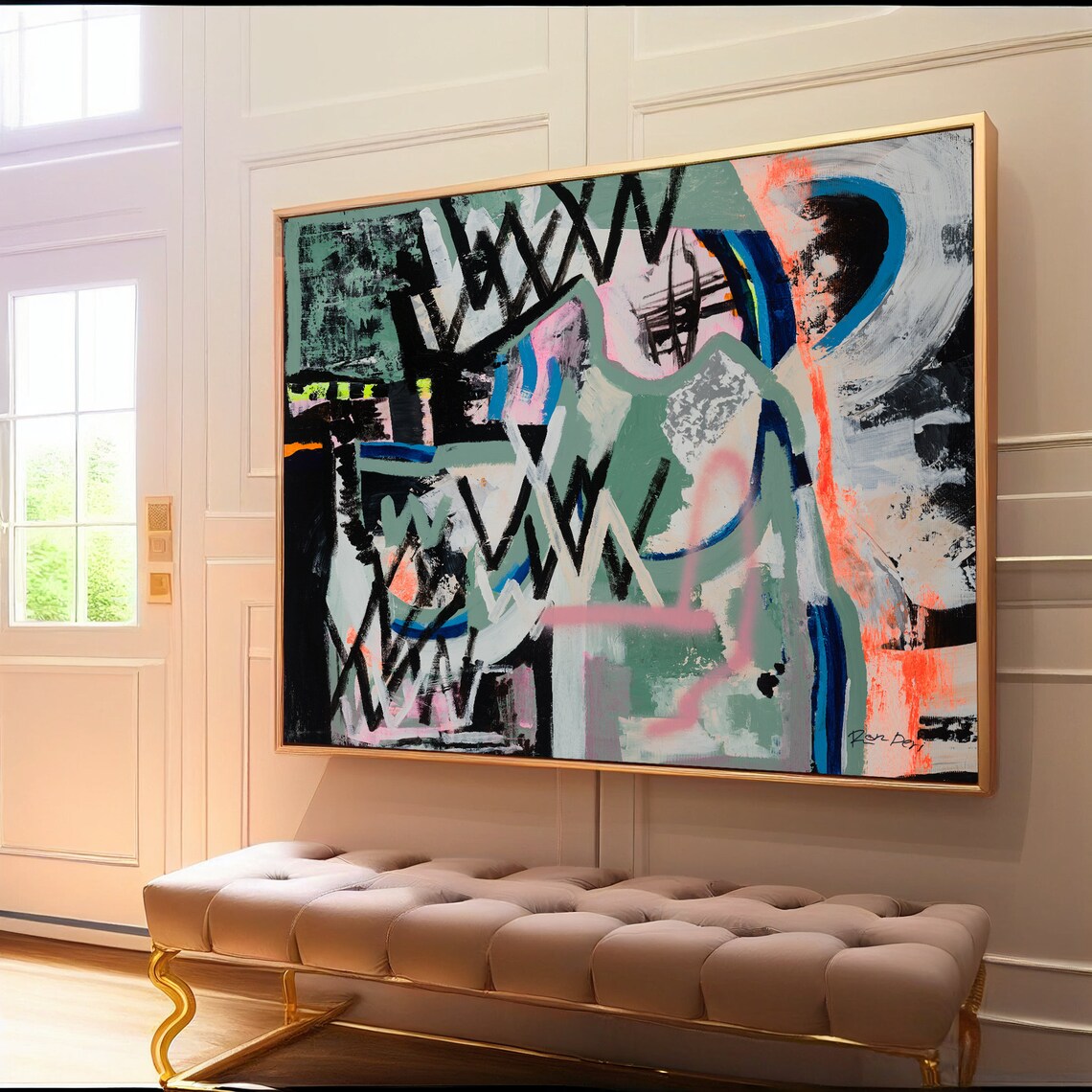 Ron Deri Abstract Graffiti Composition Art Print - Image 5