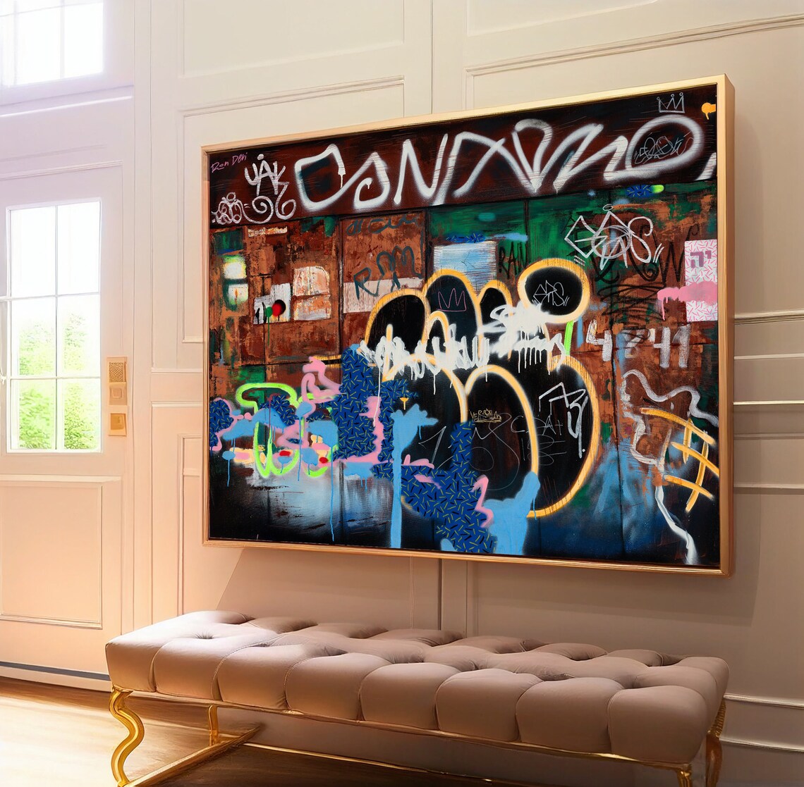 Ya by Ron Deri, Graffiti Abstract Art Print - Image 4