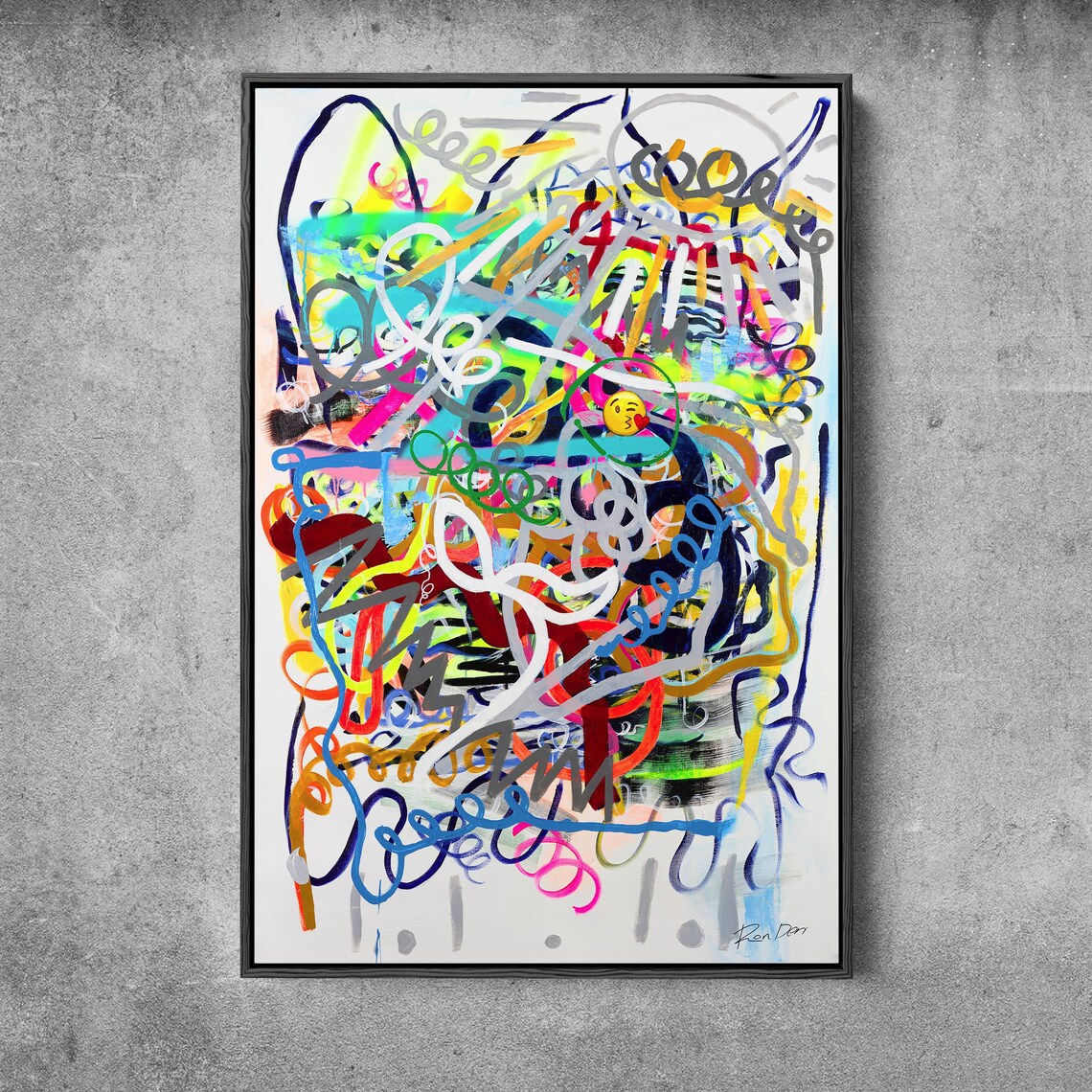 Ron Deri Modern Abstract Contemporary Art Print - Image 4