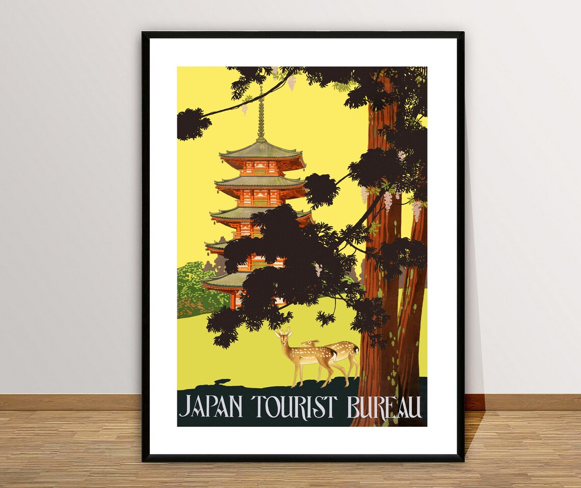 Japan Vintage Travel Poster, Travel Poster - Image 2