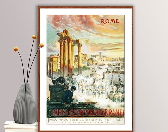 Rome Italy Gift Idea Travel Poster