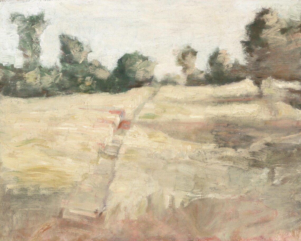 Abstract Fall Field, Painterly Autumn Landscape - Image 3