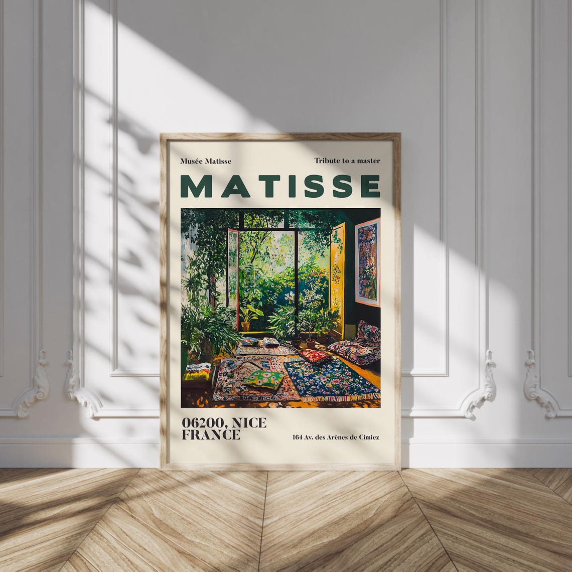 Henri Matisse Exhibition Poster Famous Gallery Wall Art Print Painting Art Print Beige Wall Print Garden Scenery Nature Living Room Art - Image 2
