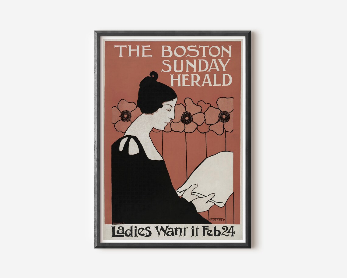 Ethel Reed Vintage Exhibition Poster Print