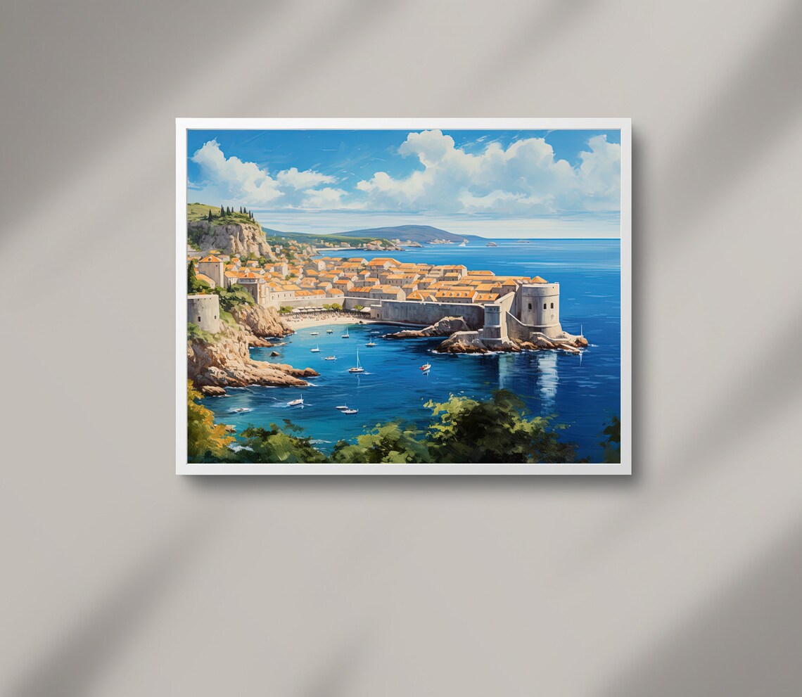 Dubrovnik Travel Art Print, Croatia Wall Decor - Image 3