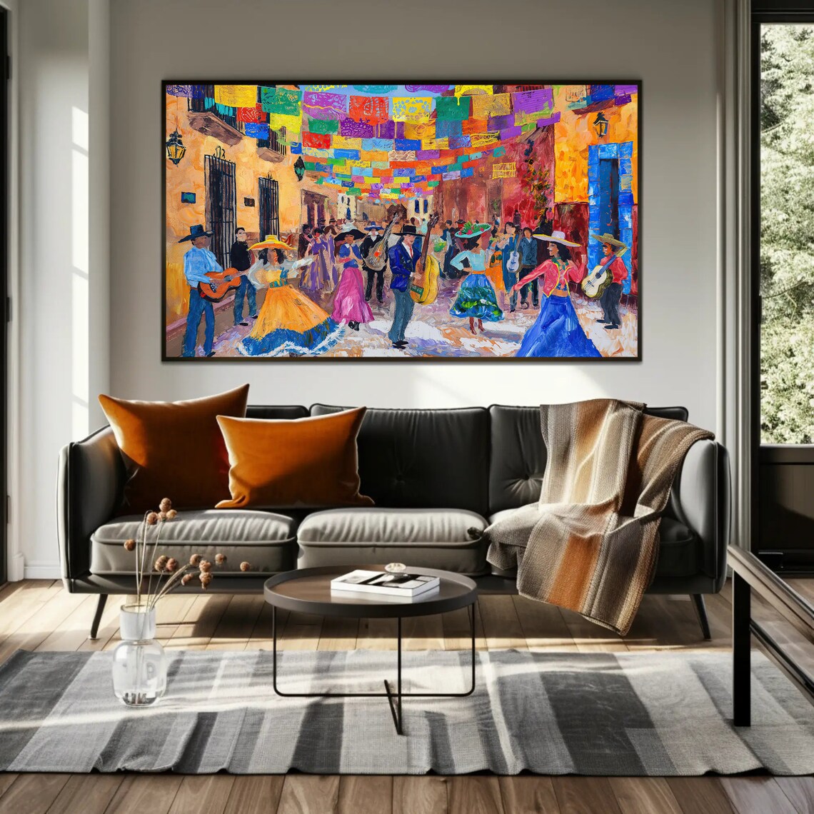 Fiesta Time Mexican Street Art Print, Festive Decor - Image 5