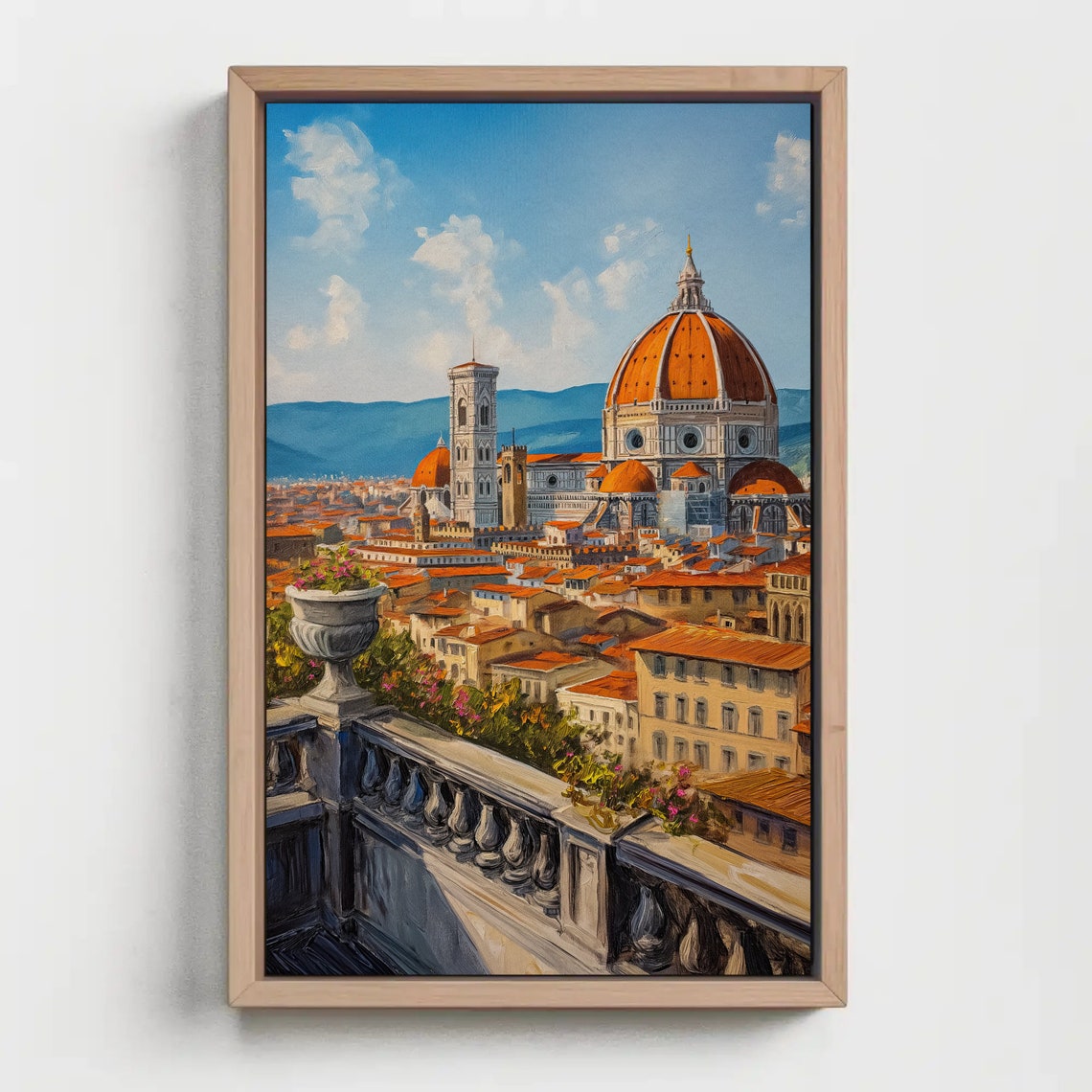 Florence Italy Cathedral Dome Terrace View Travel Wall Poster - Image 5
