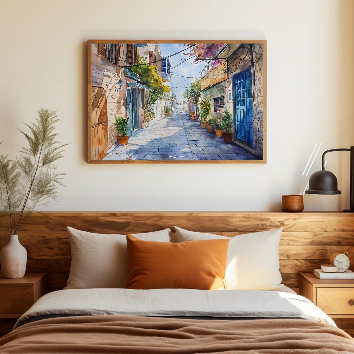 Tel Aviv Street, Israel Watercolor Travel Art Print - Image 5