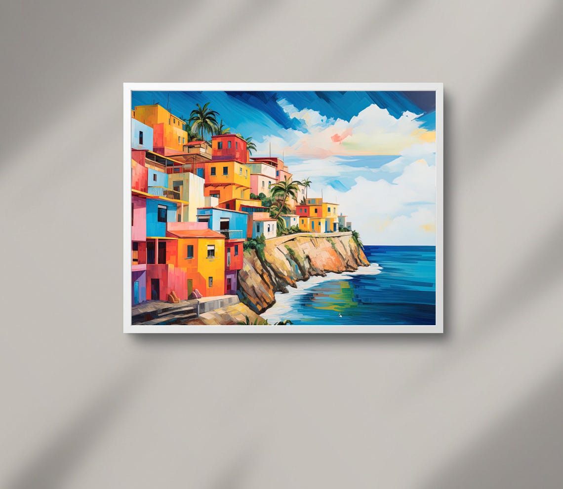 Puerto Rico Wall Art Large Print San Juan Poster San Juan Painting San Juan Print San Juan Travel Art Puerto Rican Gift - Image 2