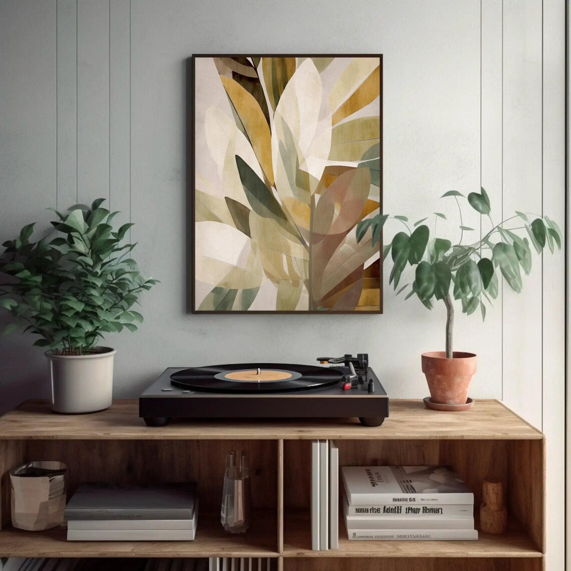 Leafs Abstract Modern Home Decor, Boho Decor - Image 2