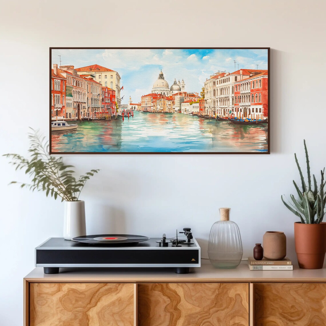 Venice Grand Canal Palazzos Classic Watercolor Cityscape Poster - Image 4