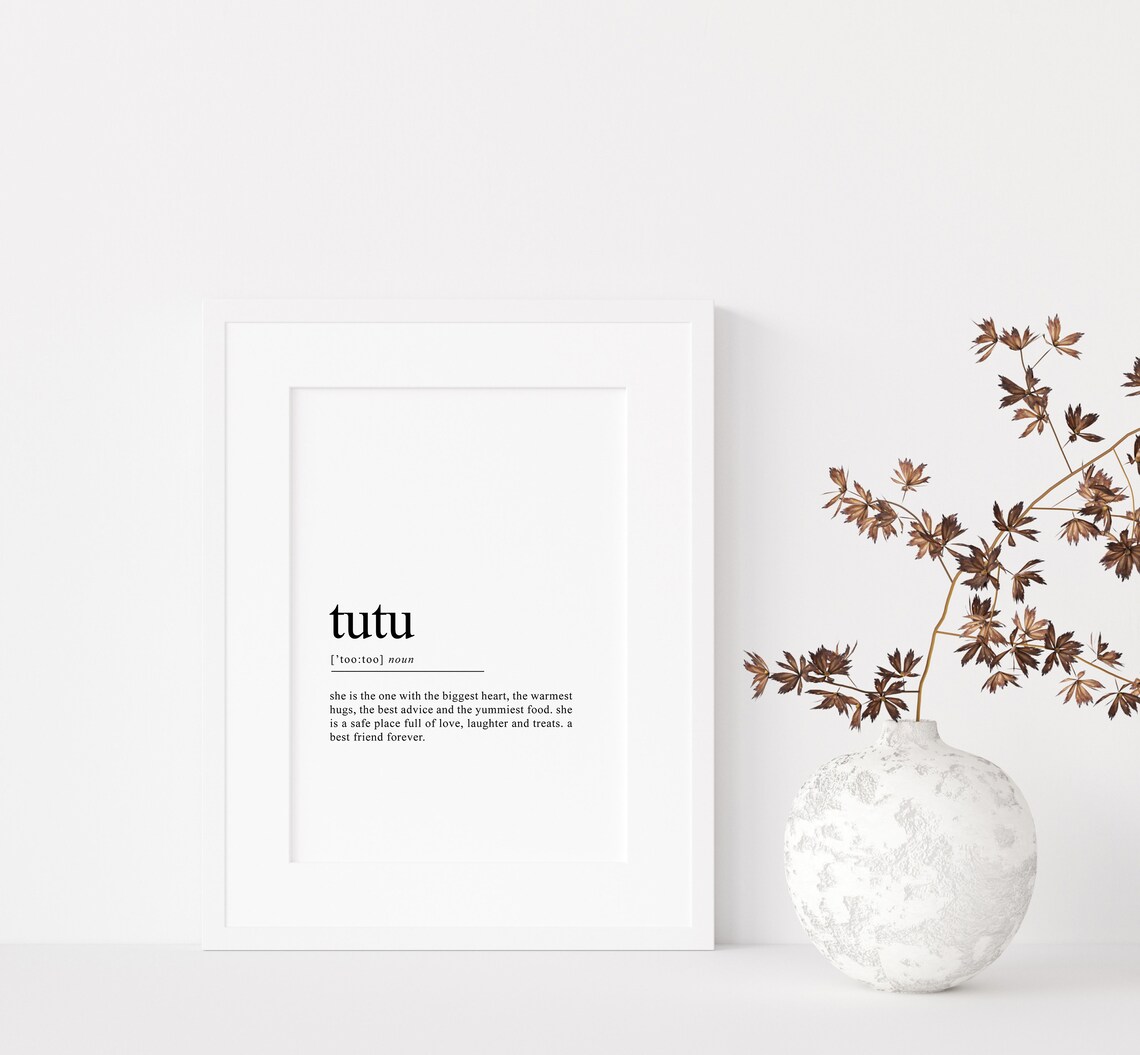 Tutu Definition Print, Hawaiian Grandma Gift - Image 2