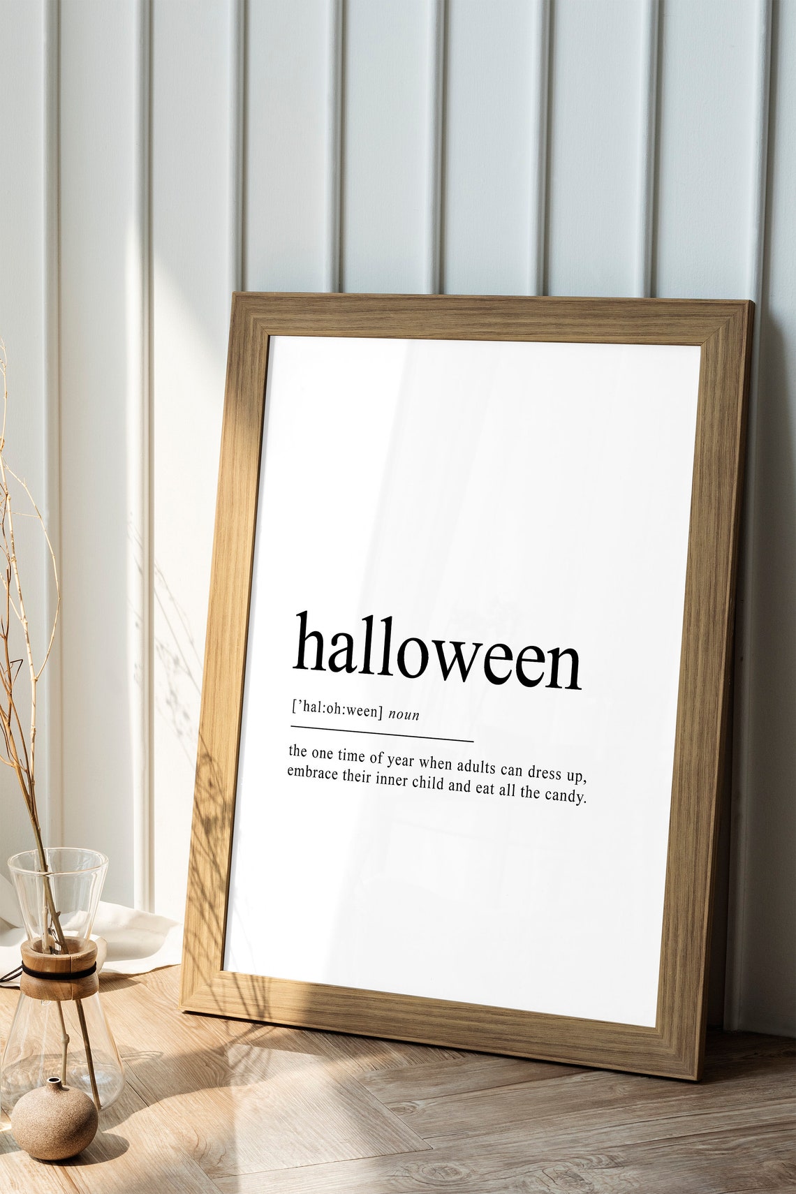 Funny Halloween Dictionary Definition Typographic Fall Poster - Image 2