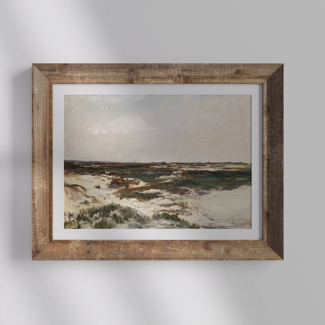 The Dunes At Camiers France Sandy Coast Waves Antique French Coastal Art Poster - Image 4