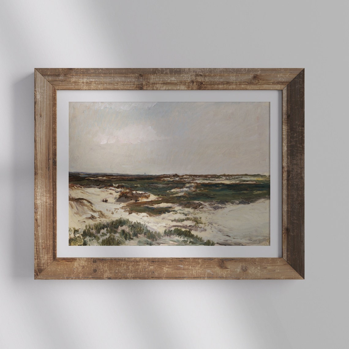 The Dunes At Camiers Print Vintage French Oil Painting Neutral Wall Decoration Coastal Landscape European - Image 4