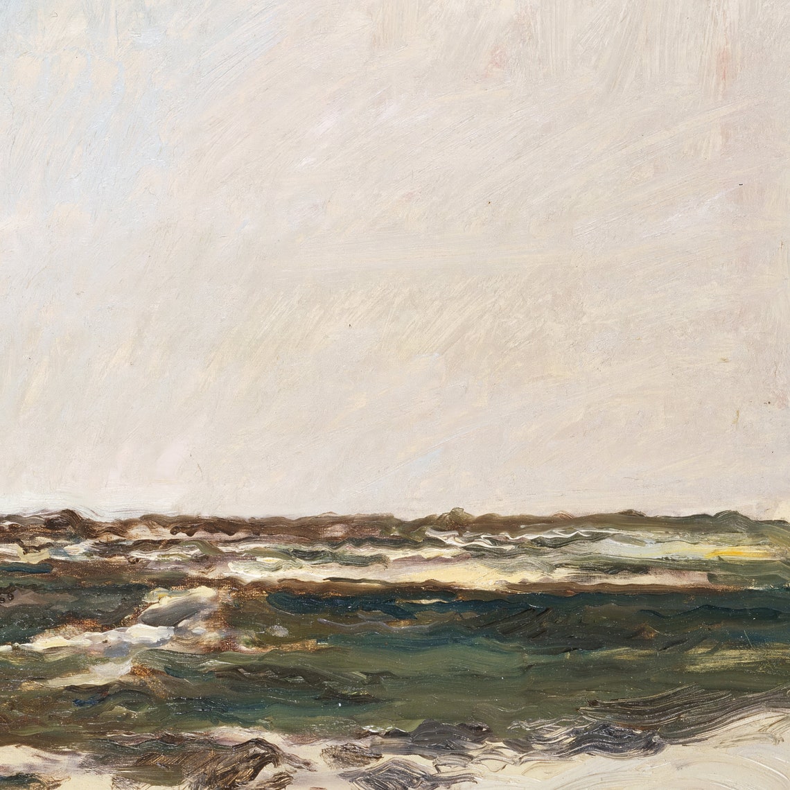 The Dunes At Camiers Print Vintage French Oil Painting Neutral Wall Decoration Coastal Landscape European - Image 3