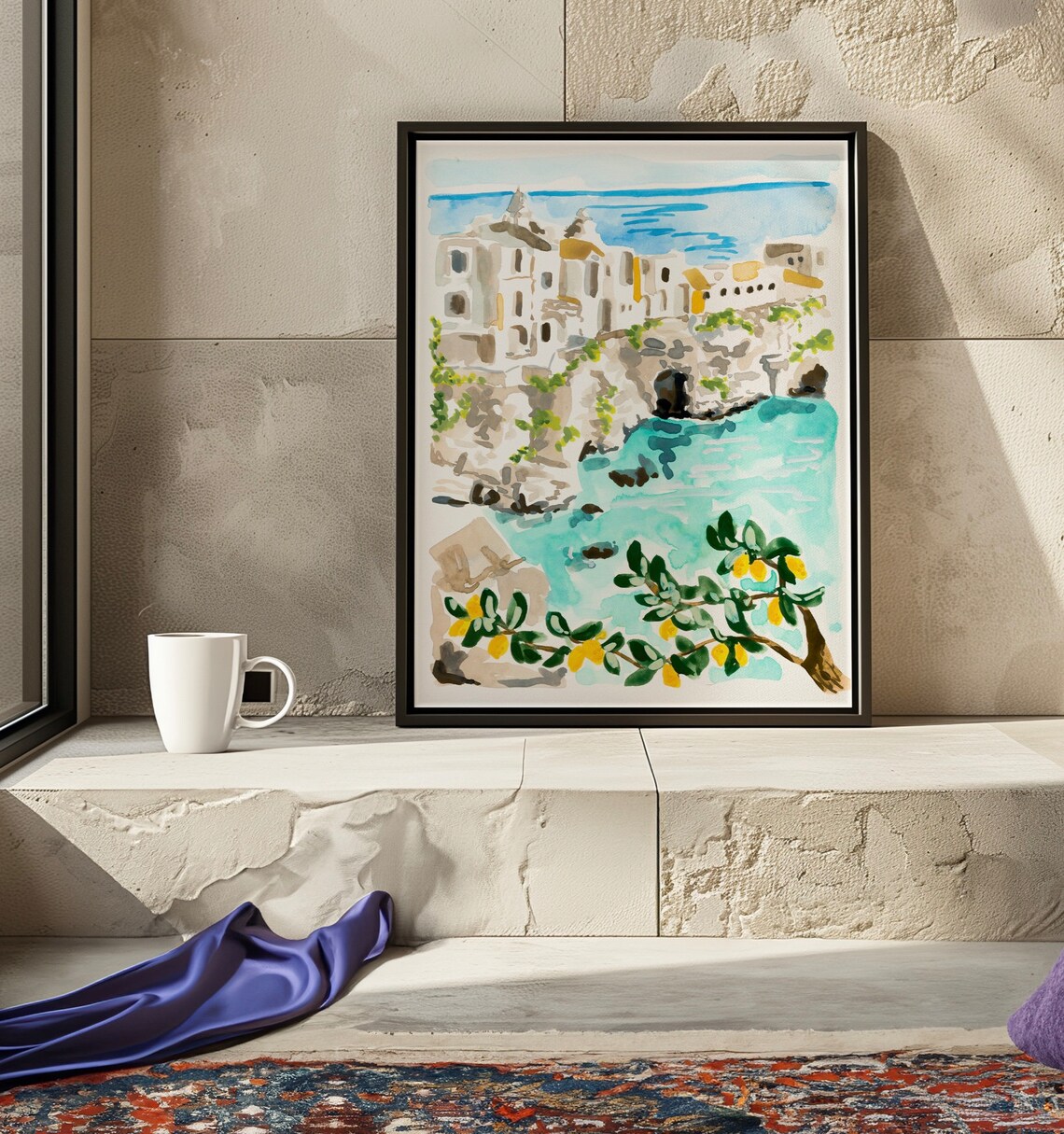 Puglia Italy Travel Poster, Gargano Peninsula - Image 2