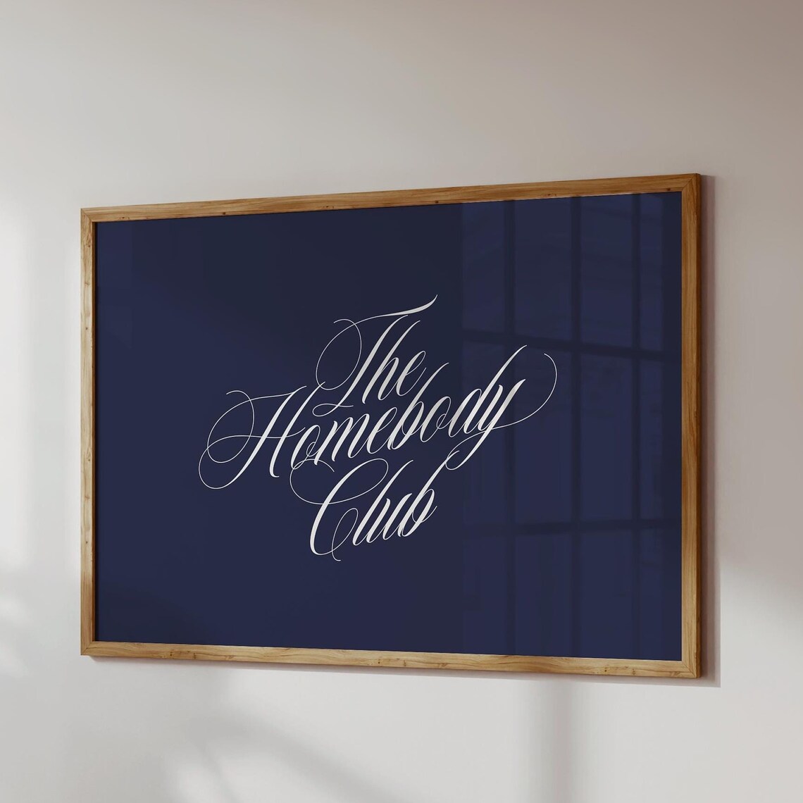 Homebody Club Aesthetic Wall Art Print, Retro