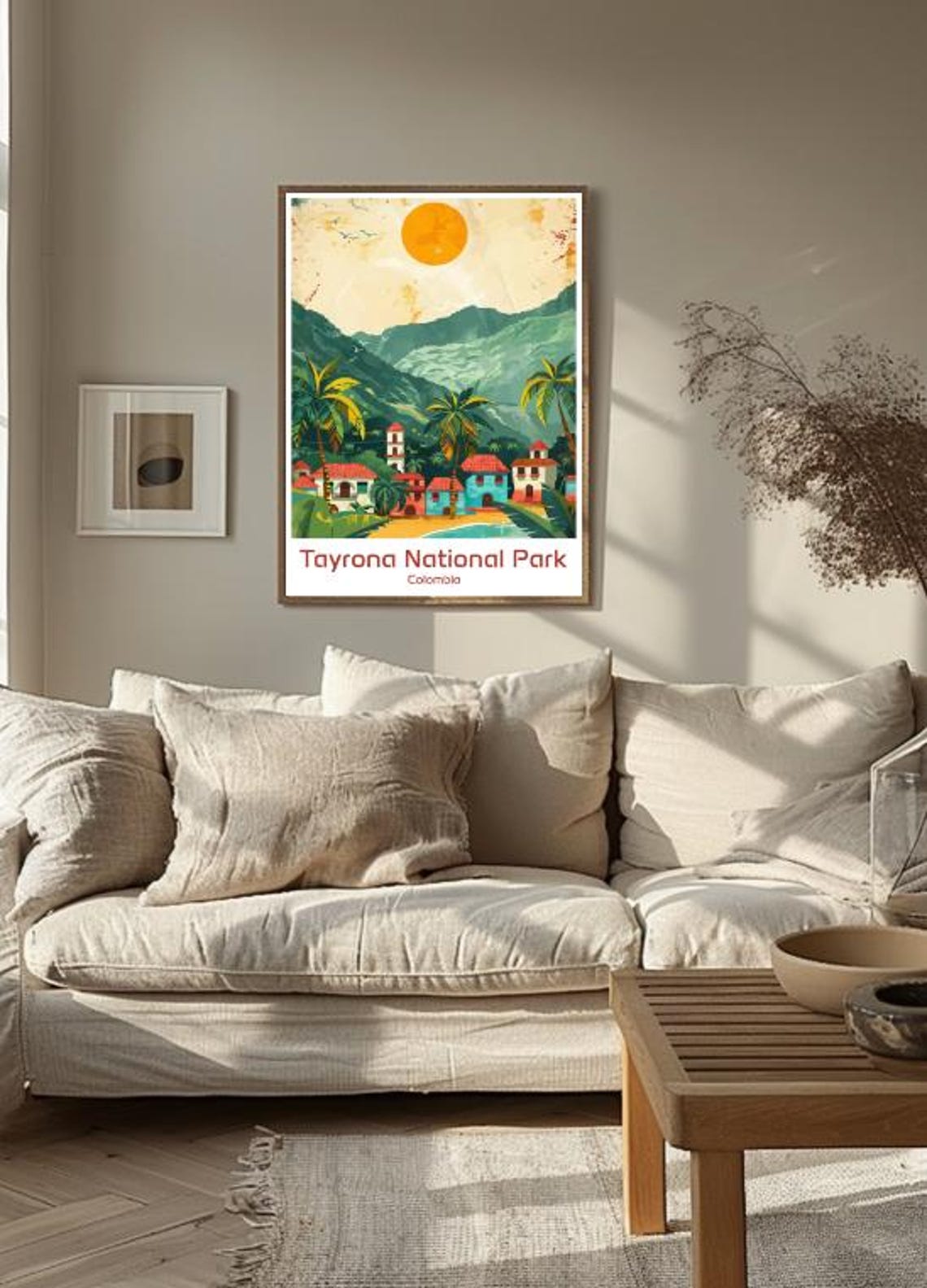 Tayrona National Park Tropical Beach Village Colombia Poster - Image 3