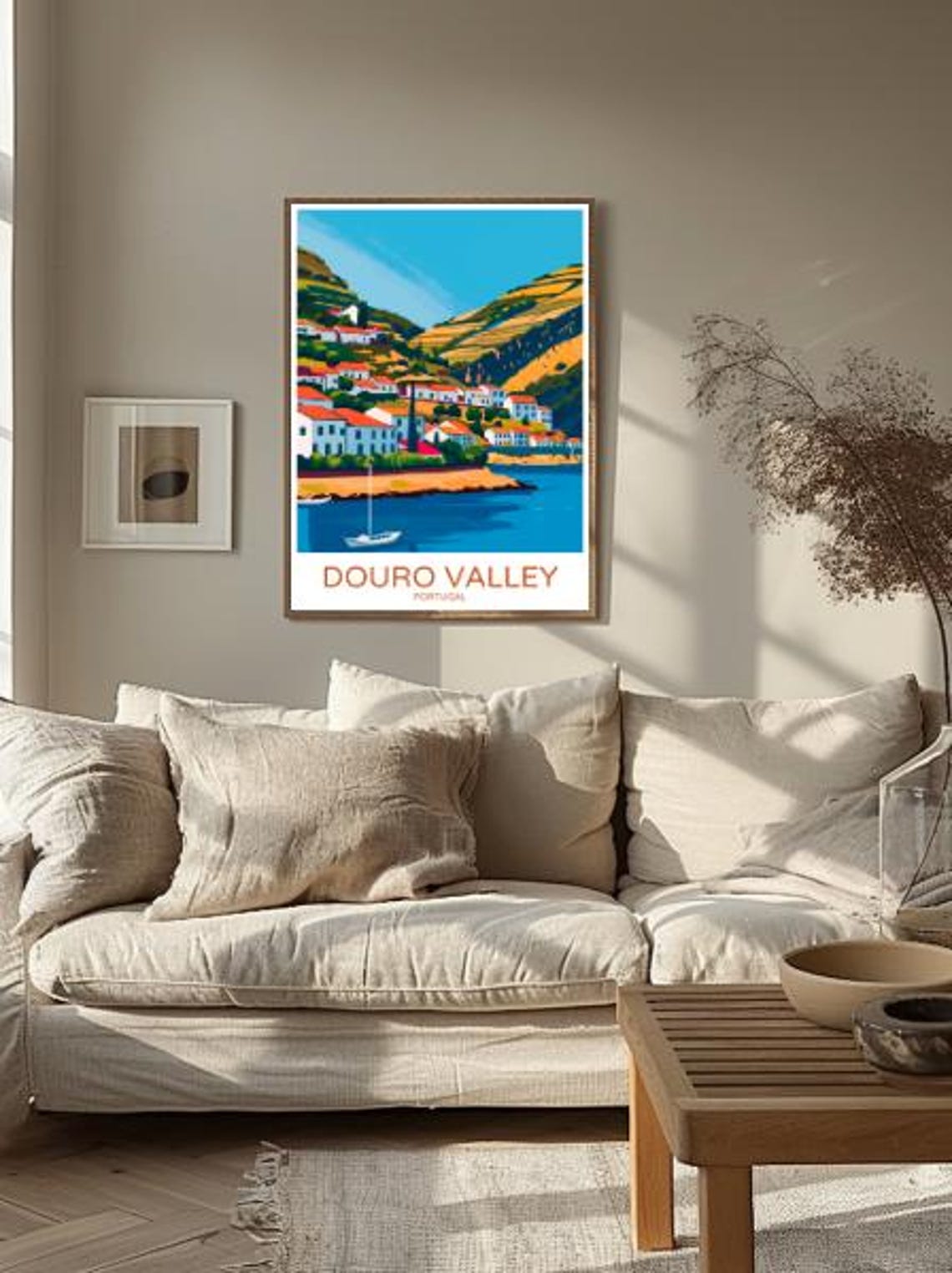 Douro Valley Portugal Travel Poster Scenic Wall Art Of Vineyards And River Views Portugal Travel Print Nature Decor Wine Region - Image 2