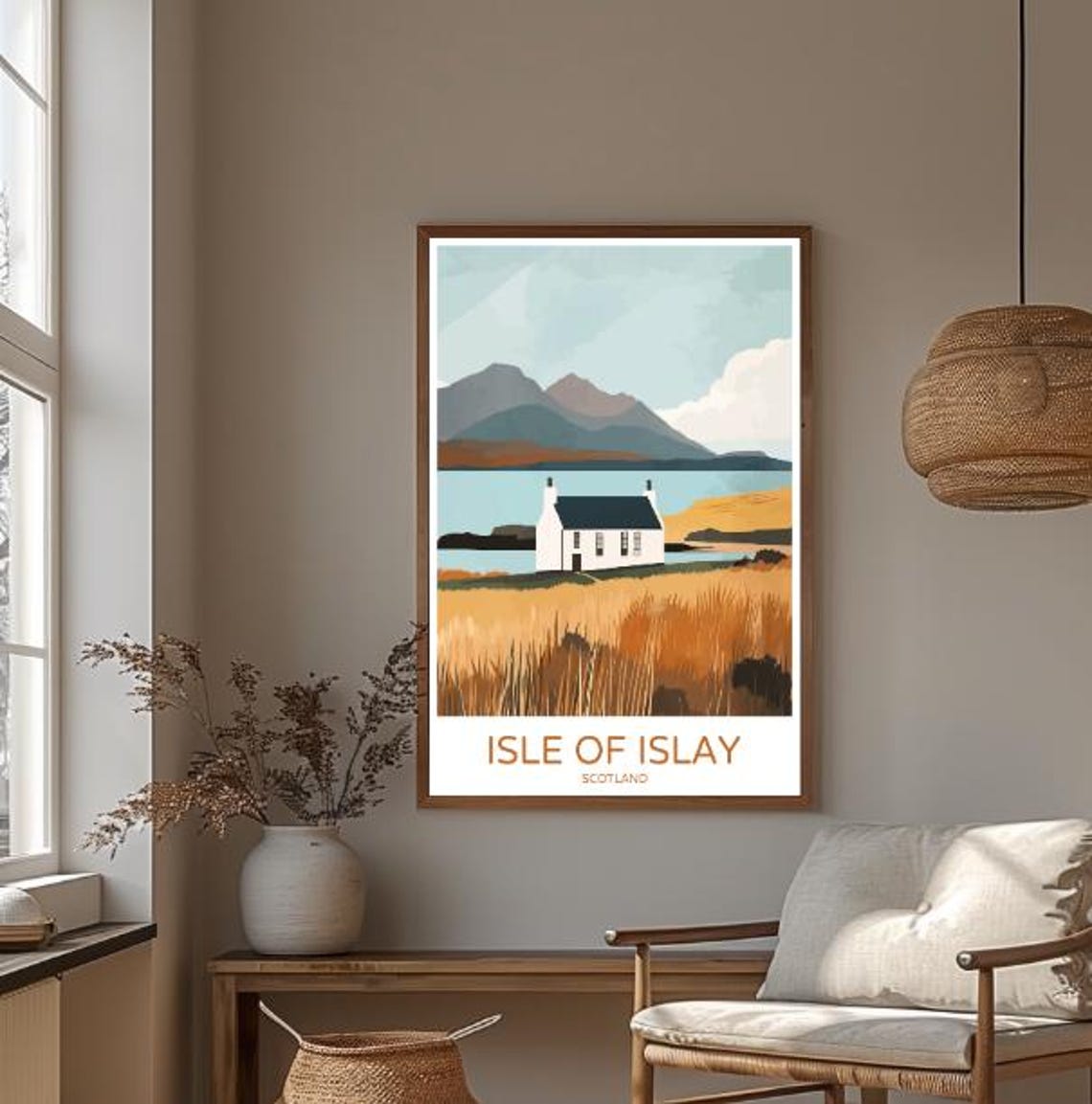 Isle Of Islay Scotland Travel Poster Scenic Island Landscape Art Print Scottish Wall Decor Nature Poster Whisky Tour Gift Uk Adventure - Image 3
