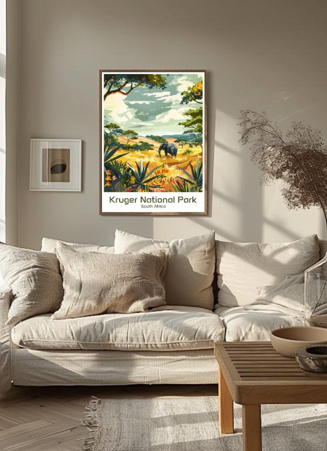 Kruger National Park Travel Poster Majestic Wildlife Safari Wall Art Of South Africa African Nature Landscape Print For Home Decor - Image 3