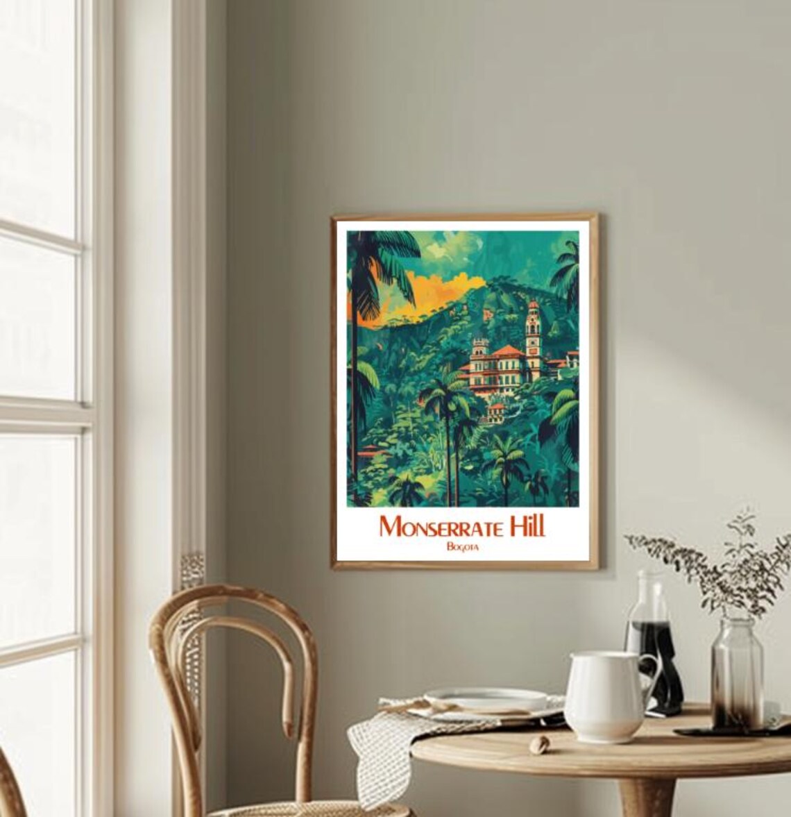 Monserrate Hill Bogota Colombia Forested Mountain Sanctuary Poster - Image 2