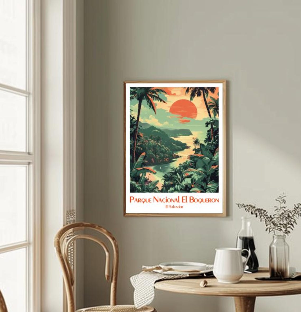 El Boqueron National Park El Salvador Tropical Sunset Poster - Image 2