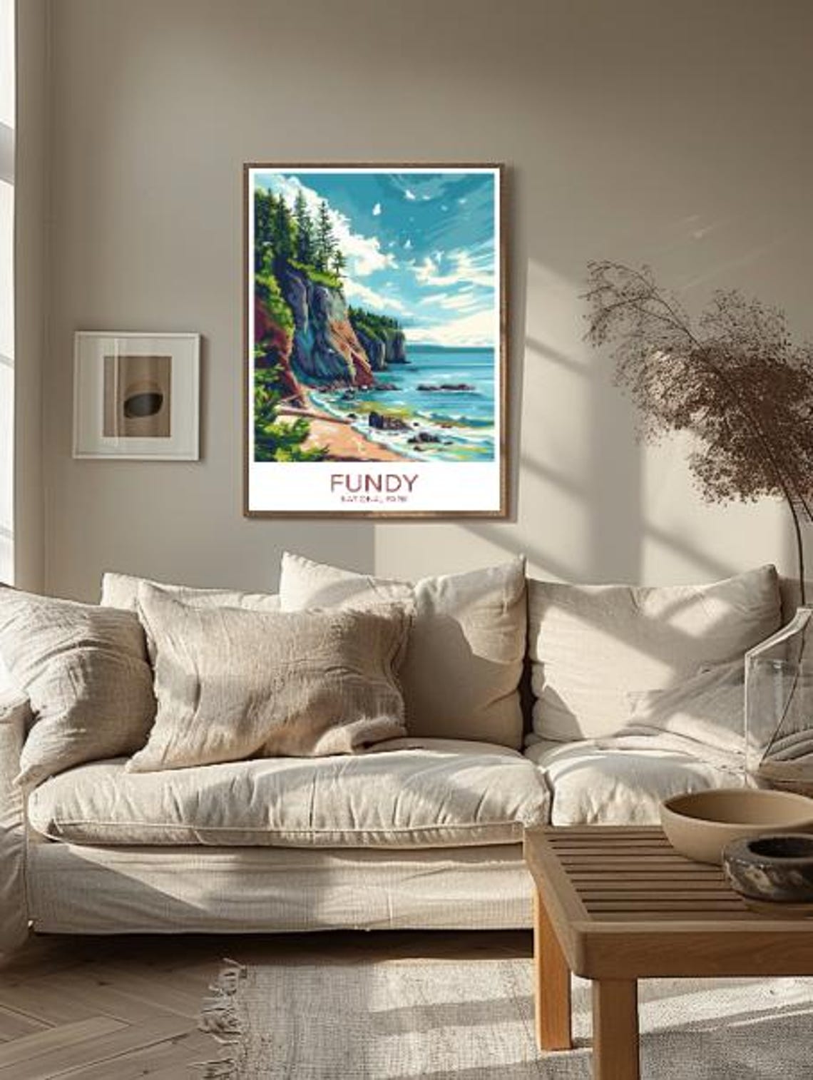 Fundy National Park Coastal Cliffs And Forest Shoreline Poster - Image 2