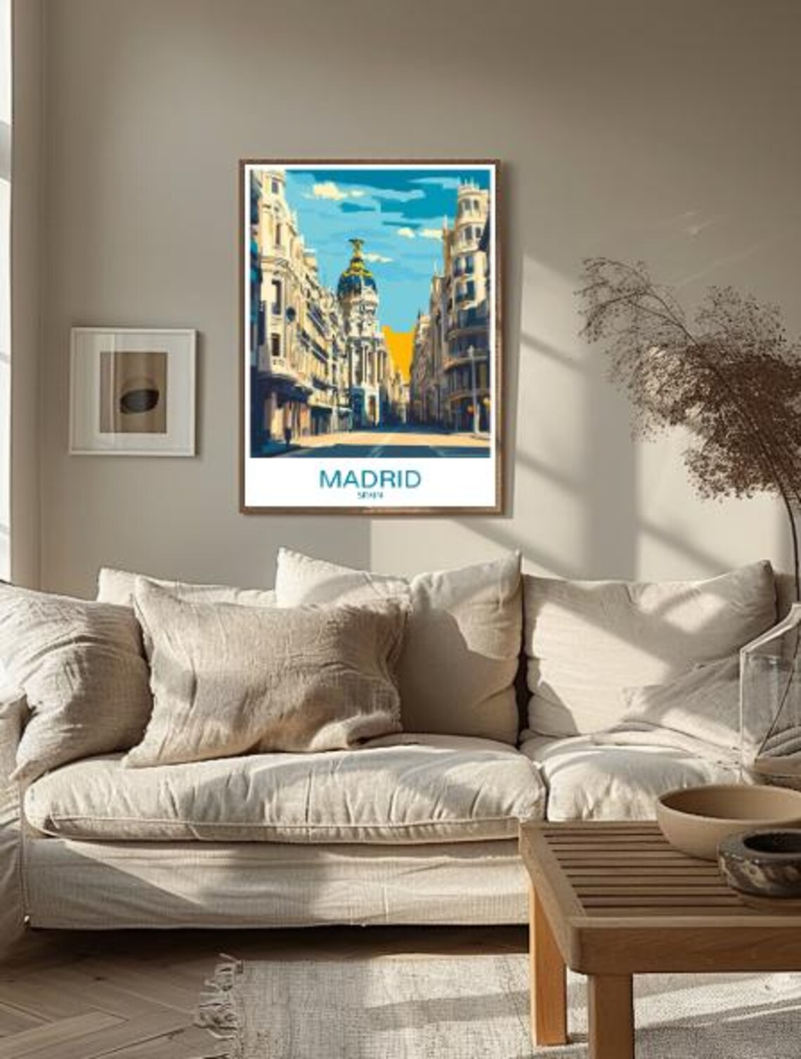Madrid Spain Grand Boulevard Golden Dome Vintage Travel Poster - Image 2