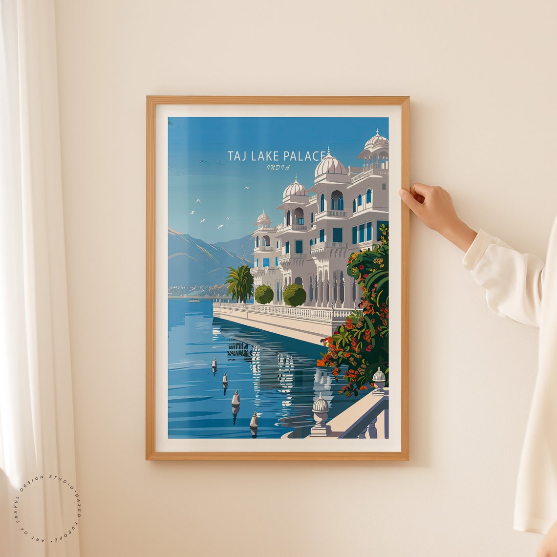 Taj Lake Palace India Lake Pichola Grand Front Facade Poster - Image 2