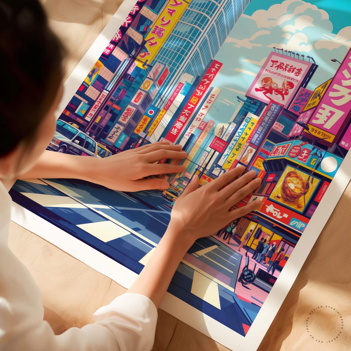 Tokyo Travel Poster, Minimalist Cityscape Art Print - Image 3