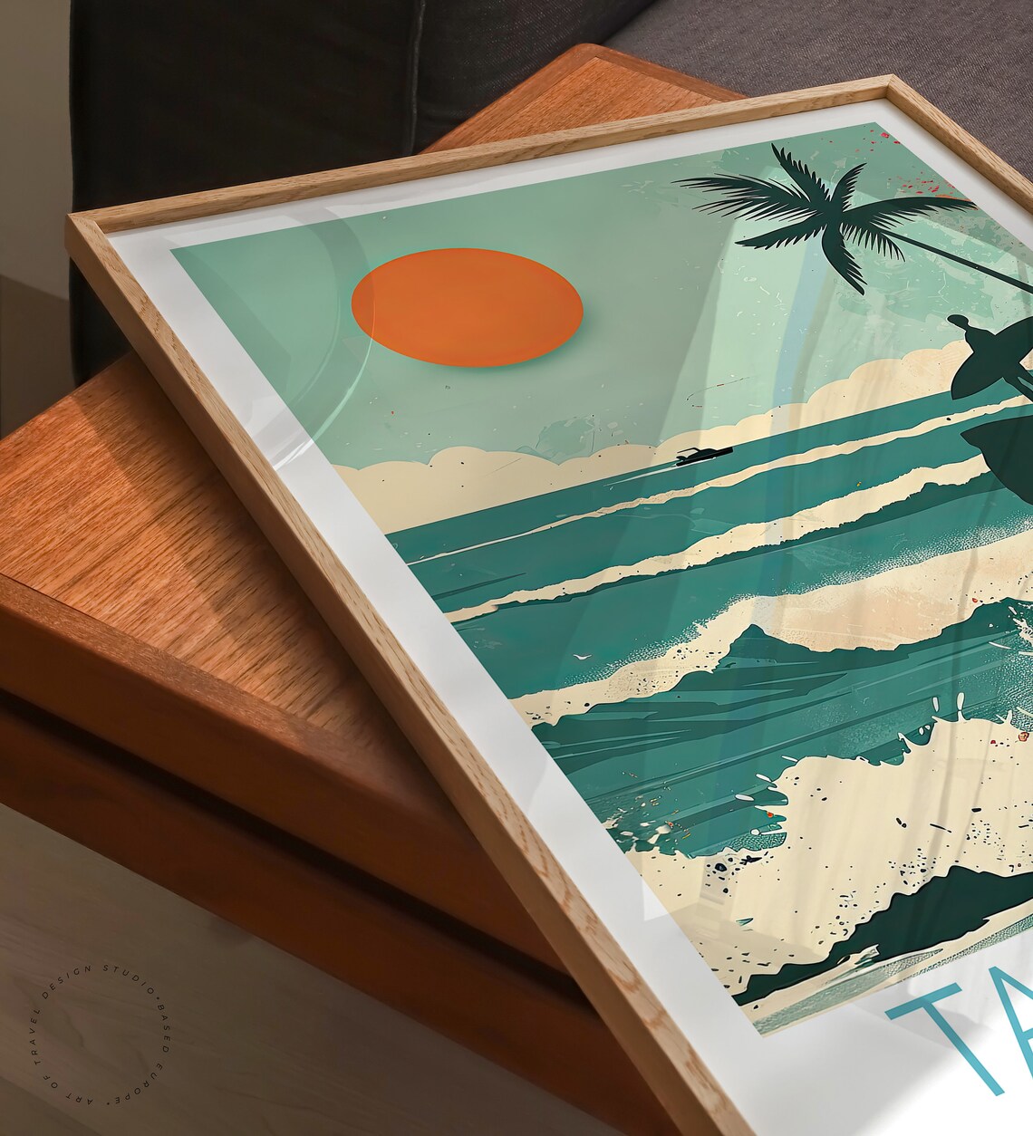 Taghazout Anchor Point Surf Travel Poster - Image 3