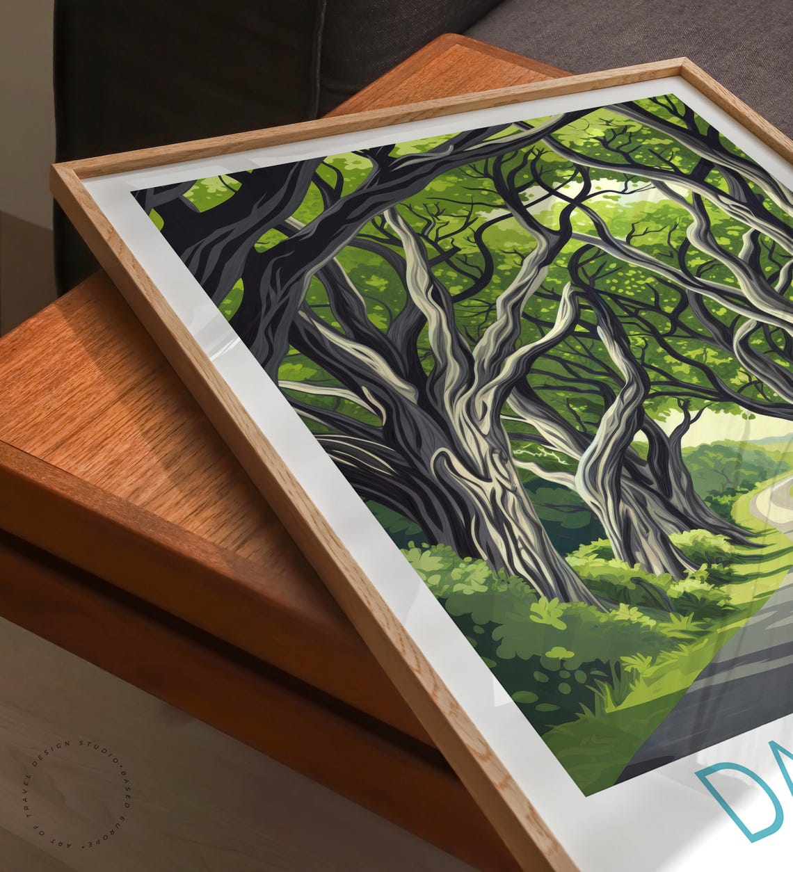 Dark Hedges Ireland Twisted Beech Trees Avenue Winding Road Poster - Image 6
