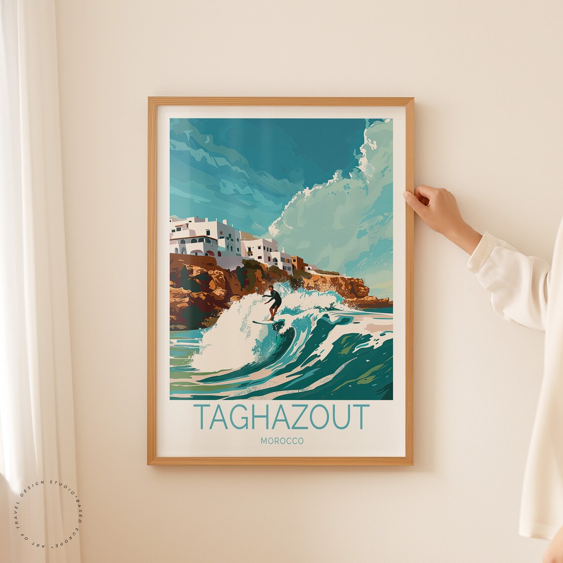 Taghazout Travel Poster, Morocco Coast Art Print - Image 2
